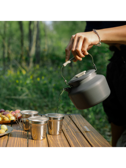 Чайник Naturehike туристический, 1,4 л., алюминий, серый