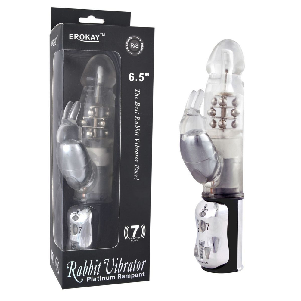 Вибратор Classicle Rabbit Silver EK-1504-Sv
