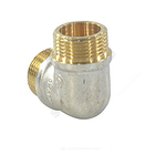 Угольник латунь никель реборда Ду 25 (1") НР/НР 9005 ГОСТ 32585-2013 Aquasfera 9005-03