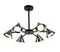 Люстра потолочная Rilon 74797/6 BLACK+BRONZE, 6×15 Вт, бронзовая и чёрная