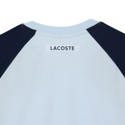 Мужская теннисная футболка Lacoste Ultra Dry Colour-Block Tennis - небесный