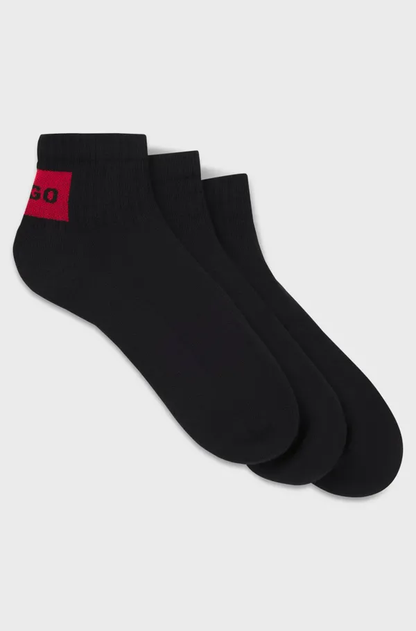Носки (3 пары) мужские HUGO 3P SH RIB LABEL CC