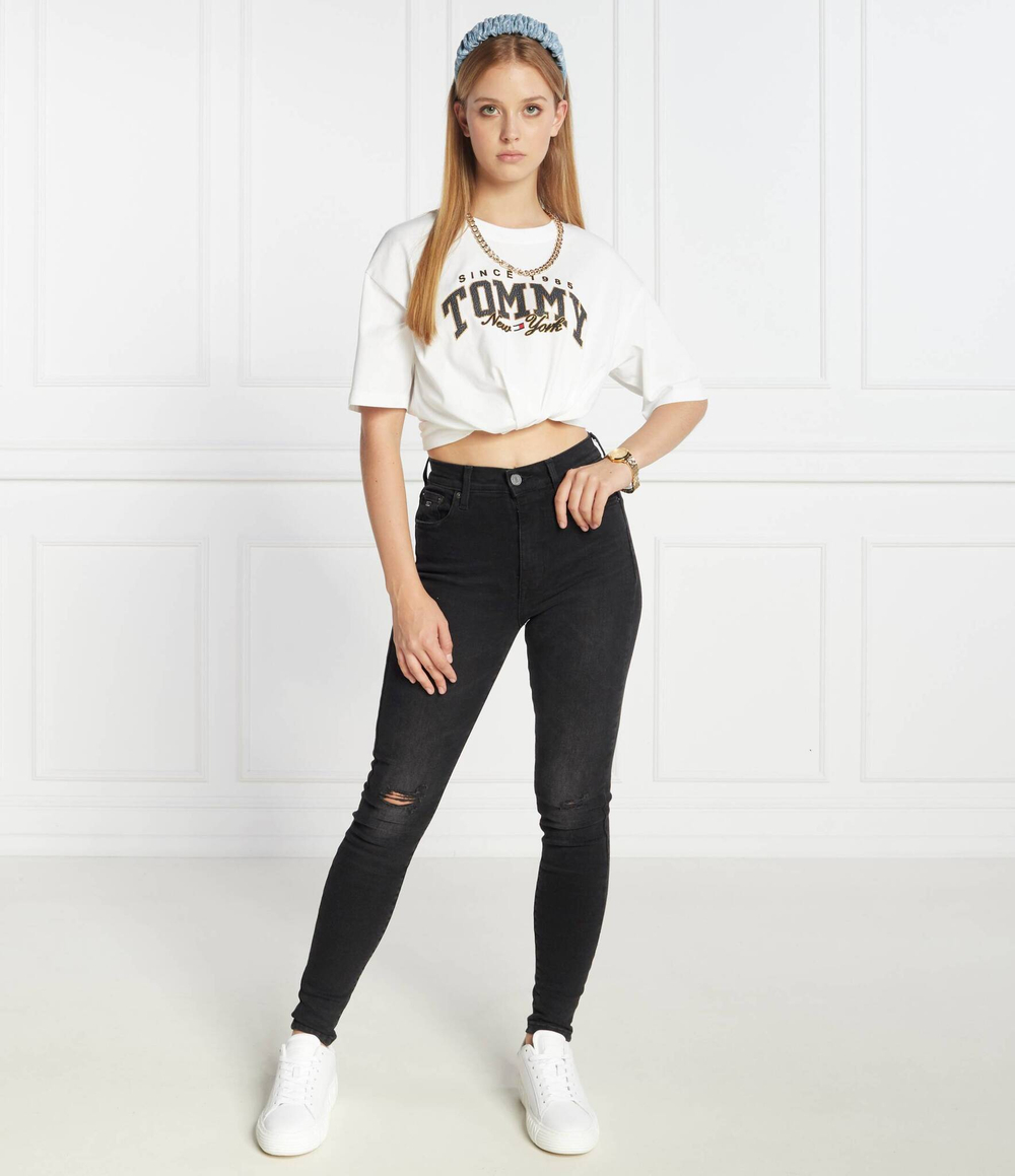 Джинсы SYLVIA Tommy Jeans - черный(DW0DW16687)