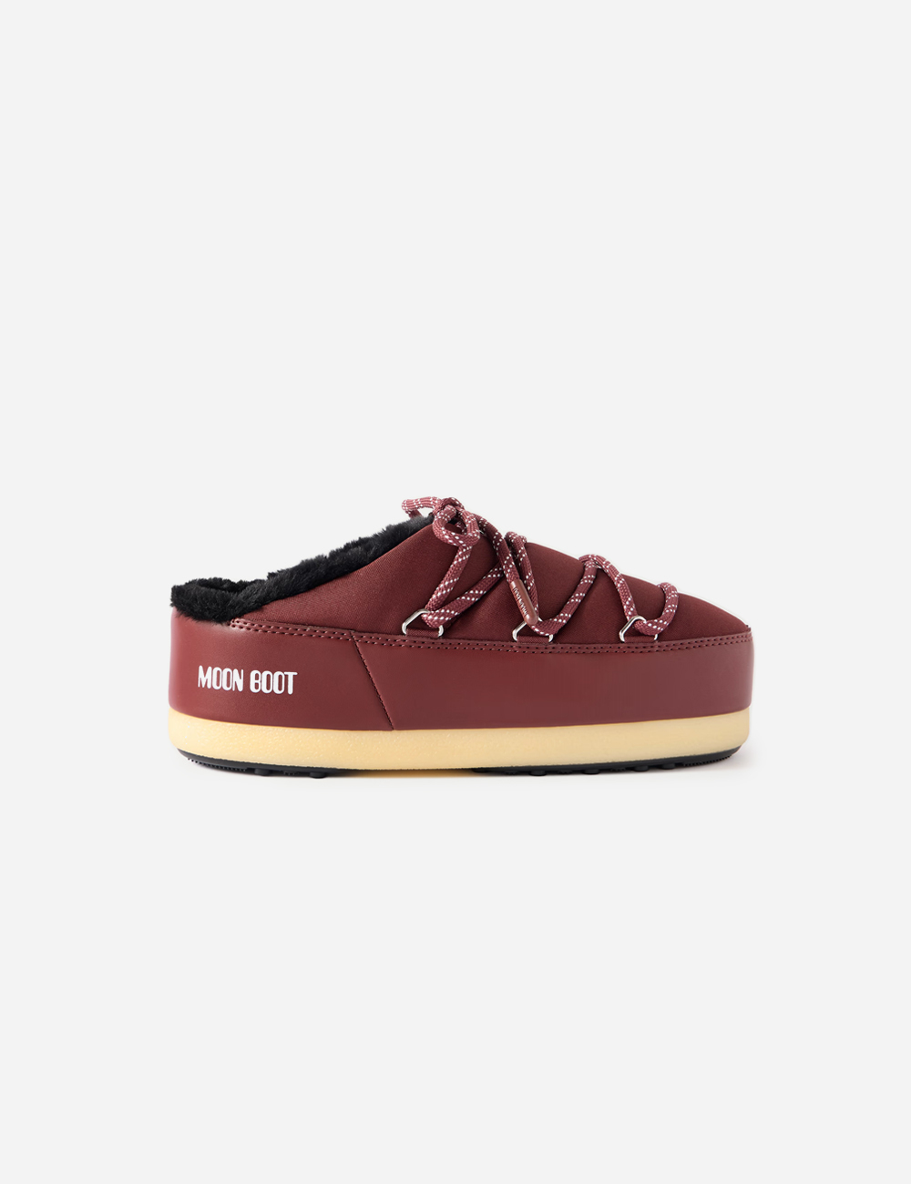 Moon Boot Evx Shell Mules Burgundy