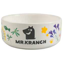 Миска Mr.Kranch керамическая для собак Цветы прованса Васильковая 420 мл