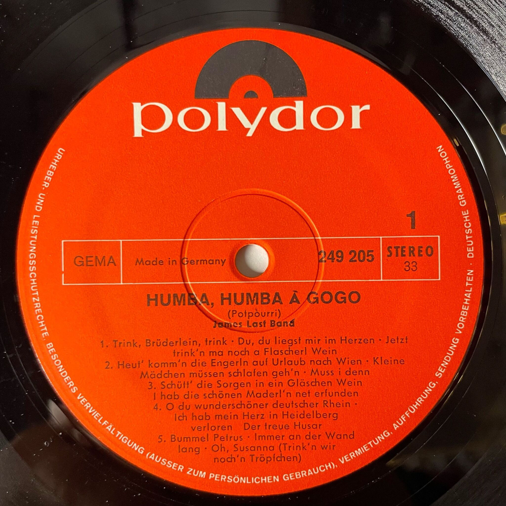 Винтажная виниловая пластинка LP James Last Джеймс Ласт, Humba Humba A Gogo (Германия 1971)