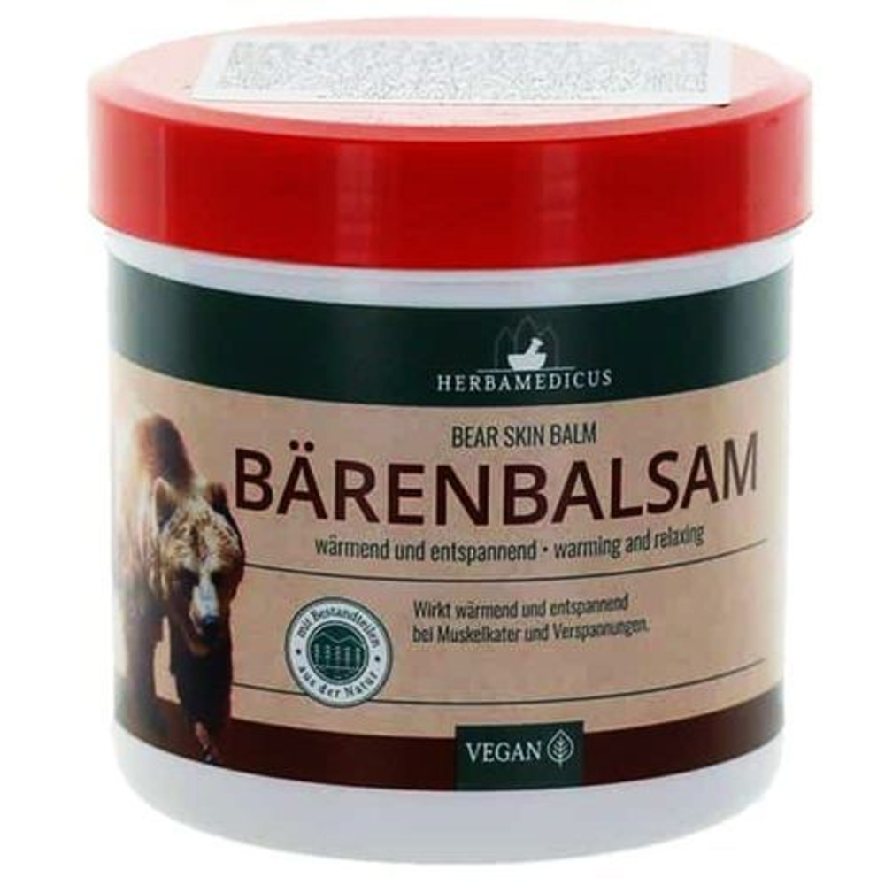 Herbamedicus Бальзам медвежий, согревающий и расслабляющий для мышц, с растительными экстрактами, 250 мл (Германия)