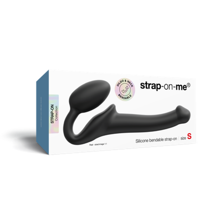 Strap-on-me Semi-Realistic - Гибкий безремневой страпон страпон, чёрный, S