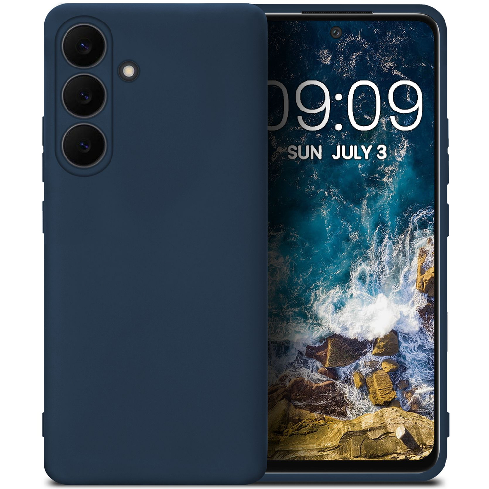 Мягкий Soft Touch чехол из силикона для SAMSUNG S25 FE с бархатной подкладкой