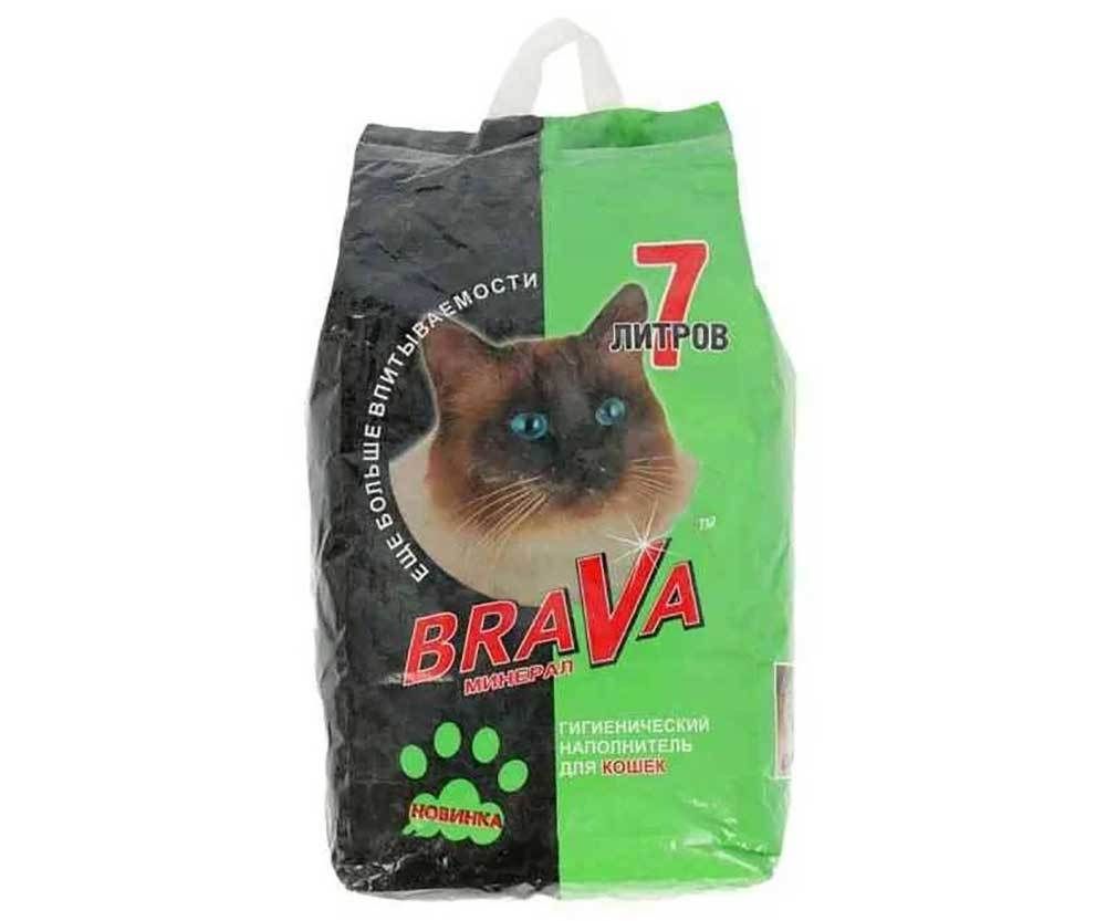 Минеральный наполнитель BraVа для кошачьего туалета, 7 л Минеральный наполнитель BraVа для кошачьего туалета, 7 л