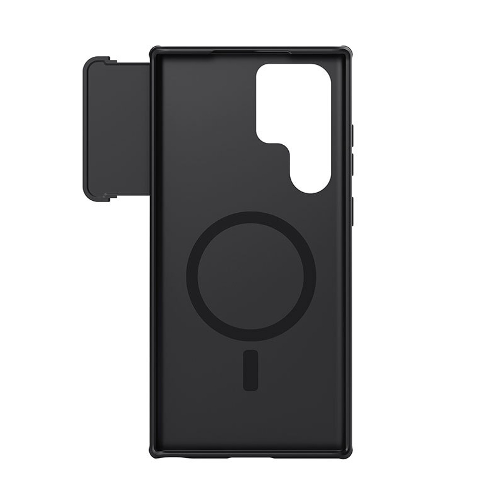 Чехол с беспроводной зарядкой от Nillkin для Samsung Galaxy S23 Ultra, серия CamShield S Magnetic Case, полуавтоматическая конструкция сдвижной крышки