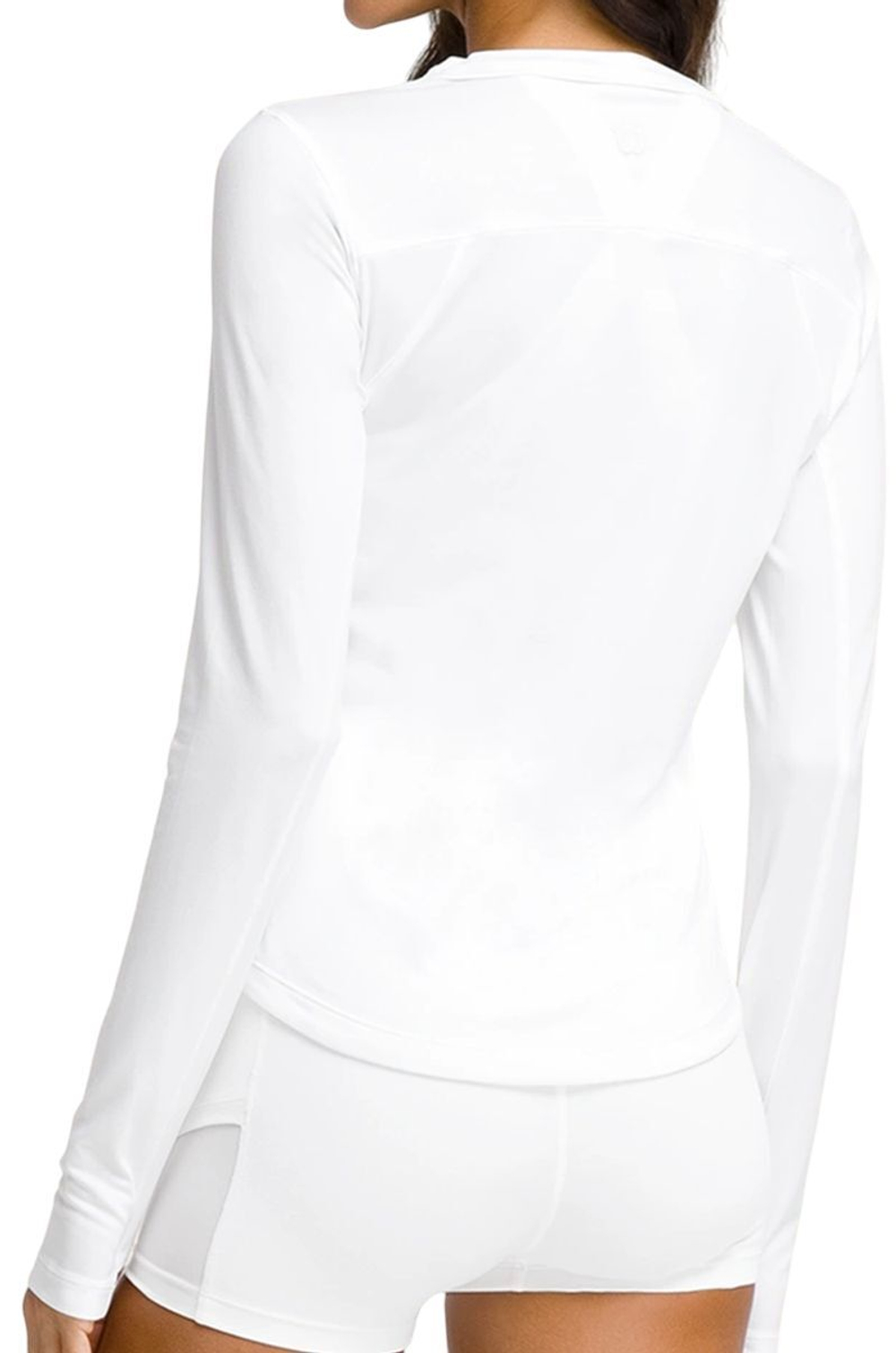 Женская теннисная футболка с длинным рукавом Wilson All Day Long Sleeve - bright white