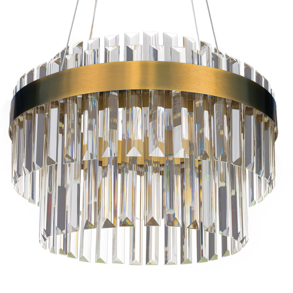 Citilux Sheldon CL339143 LED Люстра хрустальная с пультом Бронза