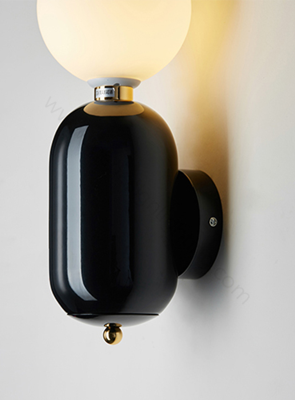Wall design lamp Aballs by Parachilna (Black)