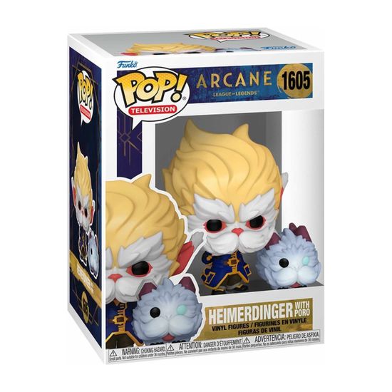Фигурка Funko POP! TV Arcane League of Legends Heimerdinger w/Poro (1605) 80193 — упаковка