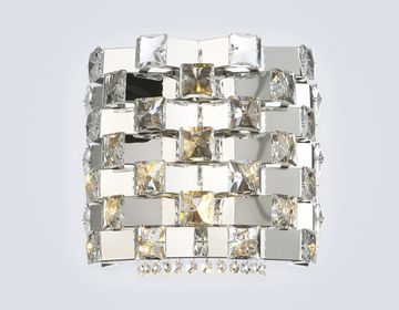 Бра 2*E14 LH41012 хром/прозрачный High Light Crystal Ambrella