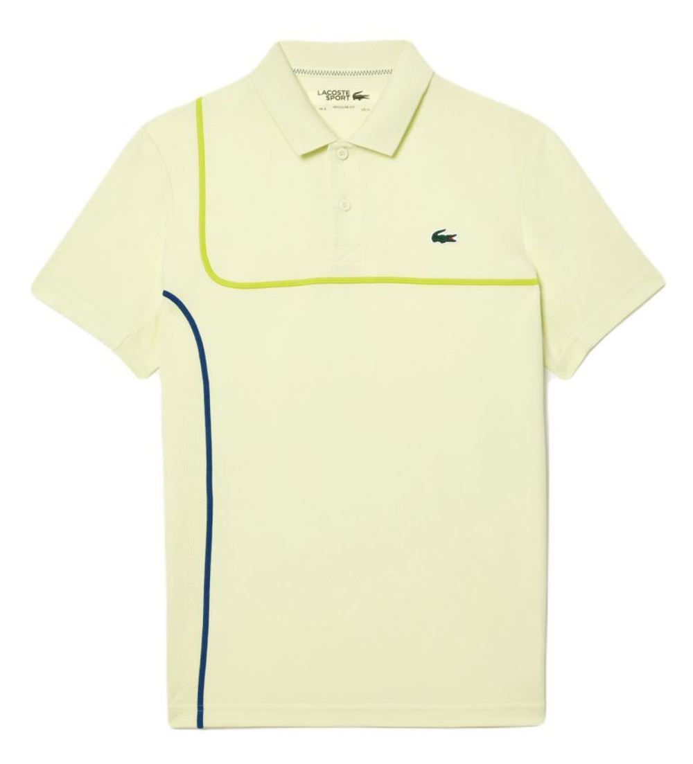 Мужское теннисное поло Lacoste Sport Tennis Piped Technical Piqué - желтый