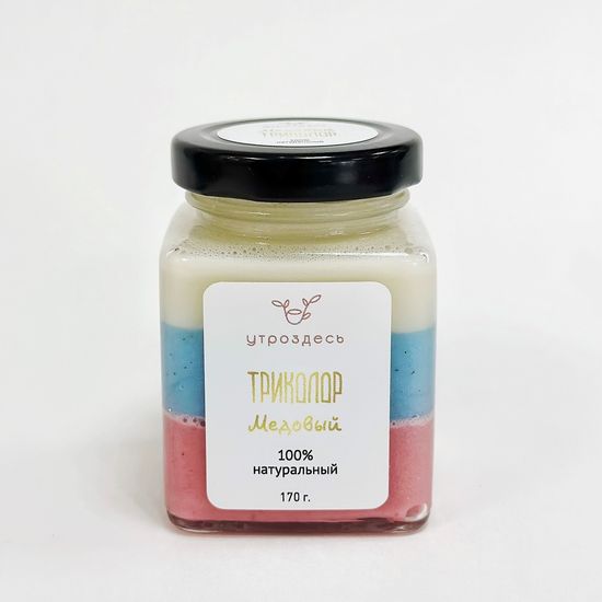 Десерт "МЕДОВЫЙ ТРИКОЛОР" (Р) стекло 170 г