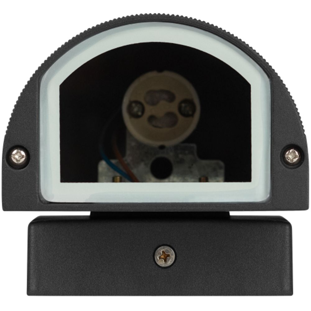 Светильник уличный настенный ЭРА «Адрия» GBW-102-BL-0160 230В 1хGU10 IP54 вверх черный | Садово-парковые светильники