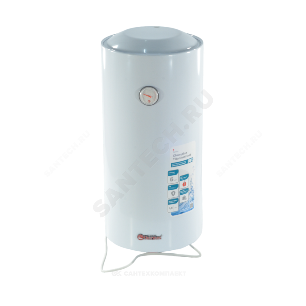 Водонагреватель электрический накопительный 60 л 1,5 кВт TitaniumHeat 60V Slim THERMEX ЭдЭБ01020