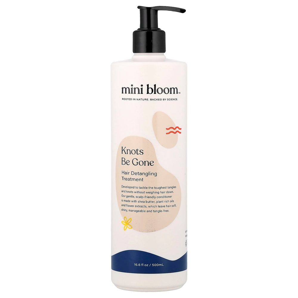 Mini Bloom, Knots Be Gone, средство для распутывания волос, 500 мл (16,6 жидк. унции)