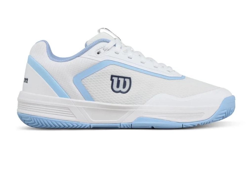 Женские теннисные кроссовки Wilson Court Glide - white/airy blue/navy blazer