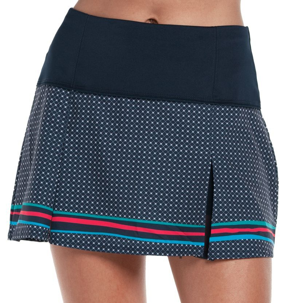Теннисная юбка Lucky in Love Keepin It Rio Long Coast Rider Skirt - midnight