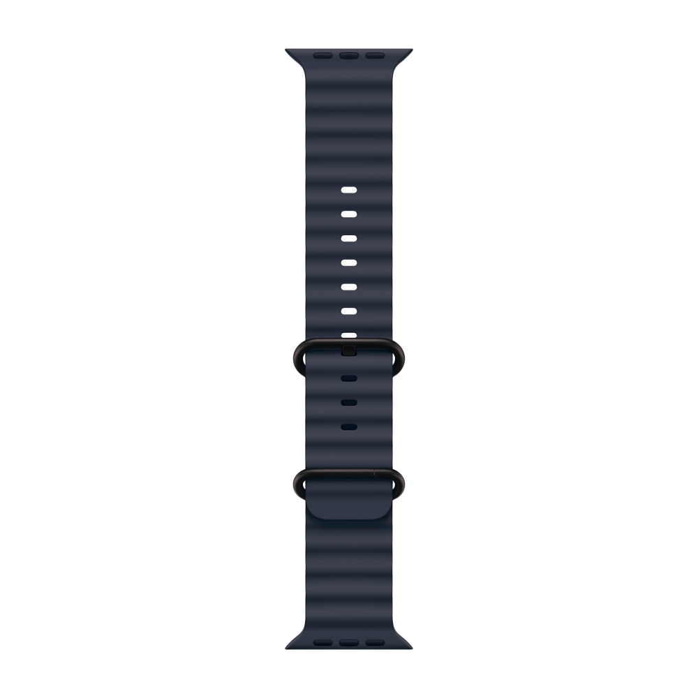 Умные часы Apple Watch Ultra 2 (2024) GPS + Cellular, 49mm, Black Titanium Case with Navy Ocean Band, (Темно-синий)