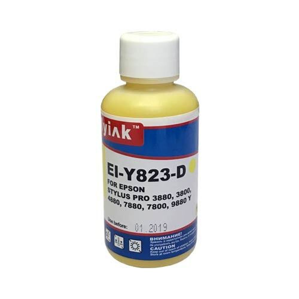 Чернила для EPSON Pro R2400/2880/3800/7800/9800/7880/9880 (100мл, yellow, Pigment) EI-Y823-D EverBrite™ MyInk