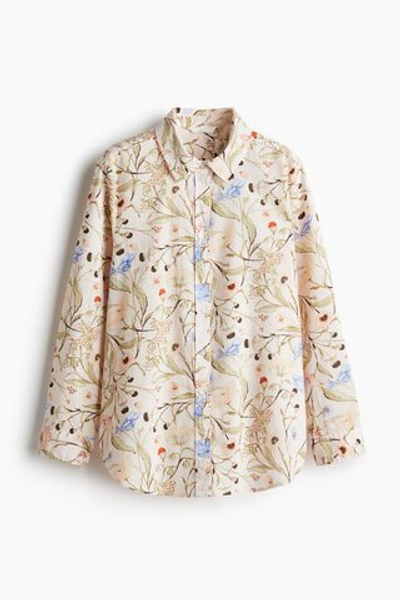 Рубашка с льном - H&M