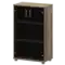 Стеллаж низкий закрытый со стеклянными фасадами "НТ-480;НТ-601.2стл" 800x445x1280 Аргентум