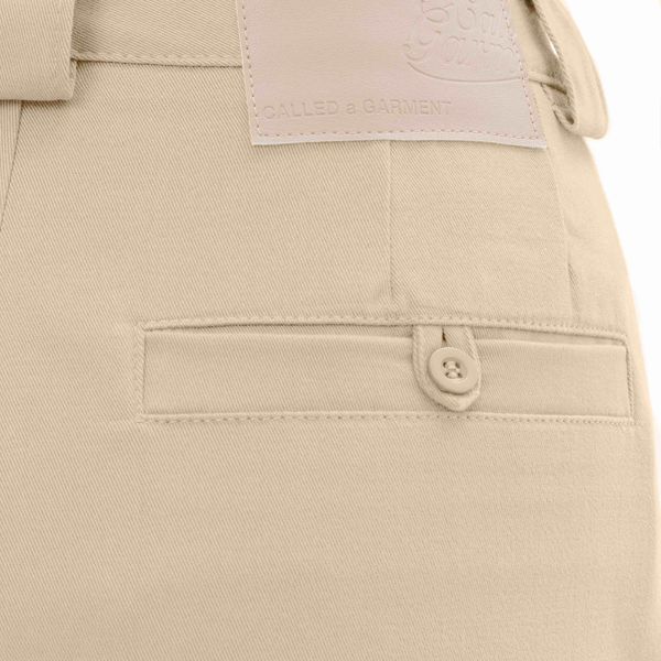 Брюки Classic wide chinos Женский песочные - фото 12
