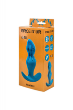 Анальная пробка Spice it up Fantasy Dark Aquamarine (Цвет: Синий)