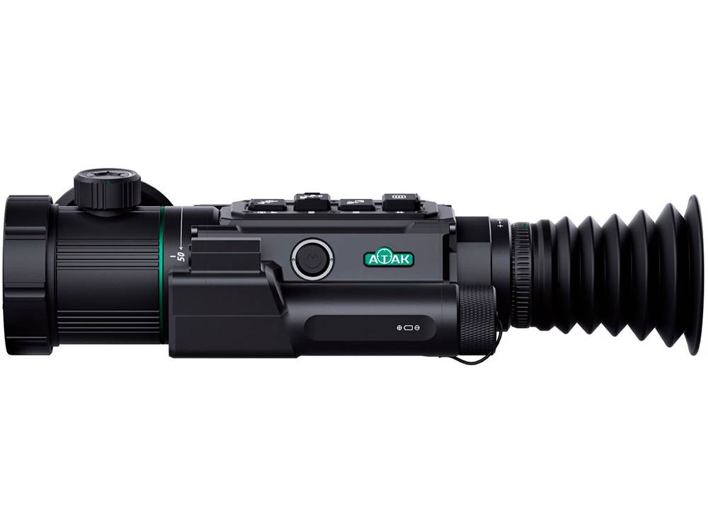 Прицел тепловизионный ATAK ET36Z-2550LRF x1.3/x2.5, 640x512, лазерный дальномер, ø35мм+ø50мм, IP67