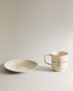 набор столовой посуды из каменной керамики Zara Home, фото 2