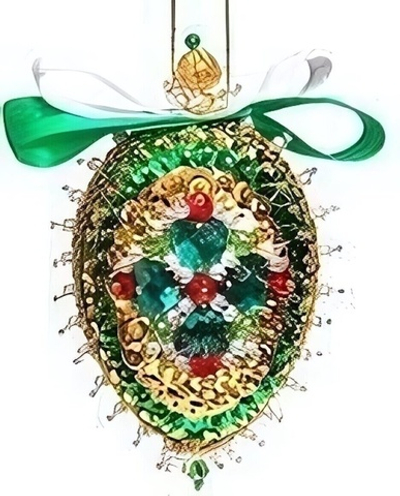 Новогодняя шишка "Изумрудная" (Волшебная мастерская)