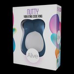 Эрекционное кольцо с вибрацией Nutty от Alive