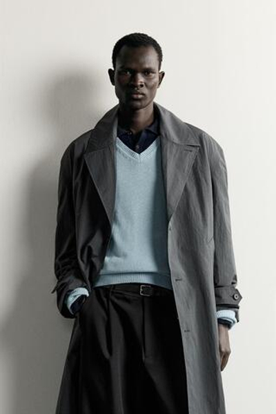 ТРЕНЧ RELAXED FIT ИЗ ВЫСОКОТЕХНОЛОГИЧНОЙ ТКАНИ — ZARA