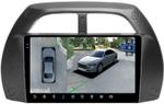 Магнитола для Toyota RAV4 2 2000-2003 - FarCar BX3064M-360 монитор 9.5" 2K QLED на Android 13, Быстрая, CarPlay, 4G SIM-слот, 4 камеры в комплекте