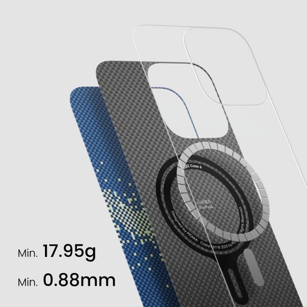 Чехол Pitaka Tactile Woven для iPhone 16 Plus, Милки Уэй | Milky Way Galaxy