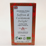 Чай травяной Ayurveda Pura LONDON "Saffron & Cardamon Delight" Шафран и кардамон 20 пакетиков 38 г (из Финляндии)