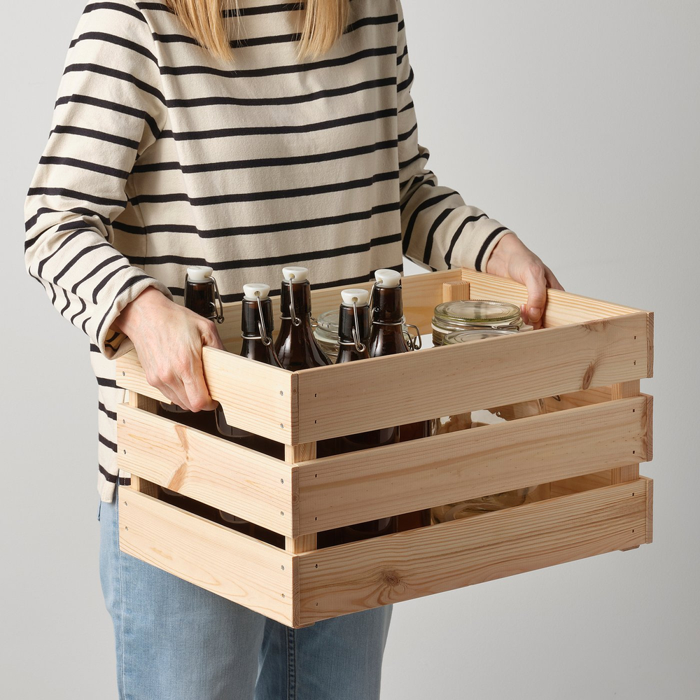 IKEA KNAGGLIG  (ИКЕА КНАГГЛИГ)  -  Ящик - сосна 46x31x25 см