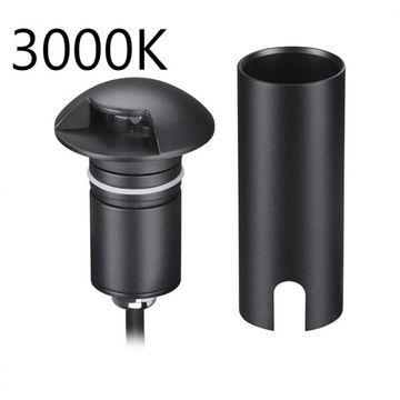 Встраиваемый грунтовый светильник 3W 3000K 6662/1GL3 чёрный Wald Odeon Light