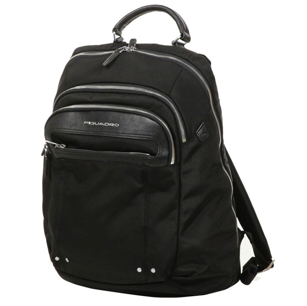 Рюкзак Piquadro Link черный кожа и ткань (CA2961LK/N)