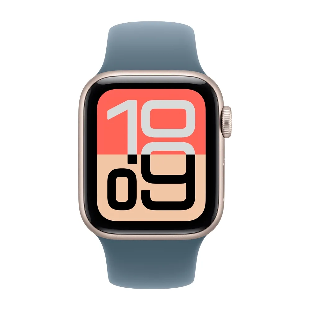 Умные часы Apple Watch SE 3 (2025) GPS, 40mm, Starlight Aluminium Case with Anchor Blue Sport Band, S/M