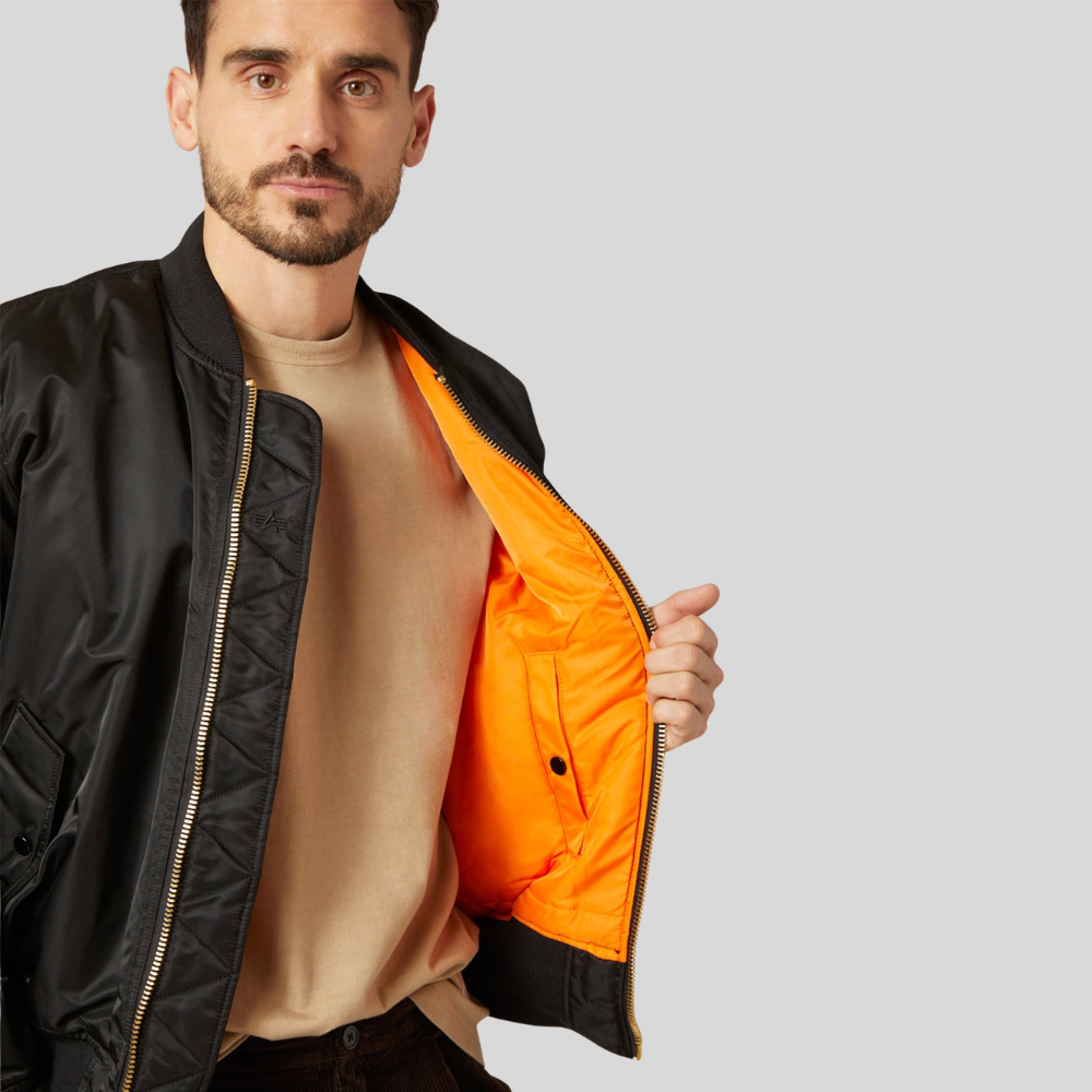Бомбер Alpha Industries MA-1 Black (Черный)
