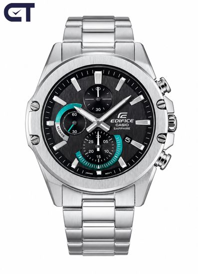 CASIO EFR-S567D-1AVUDF EDIFICE мужские наручные часы — тонкий стальной хронограф с сапфировым стеклом