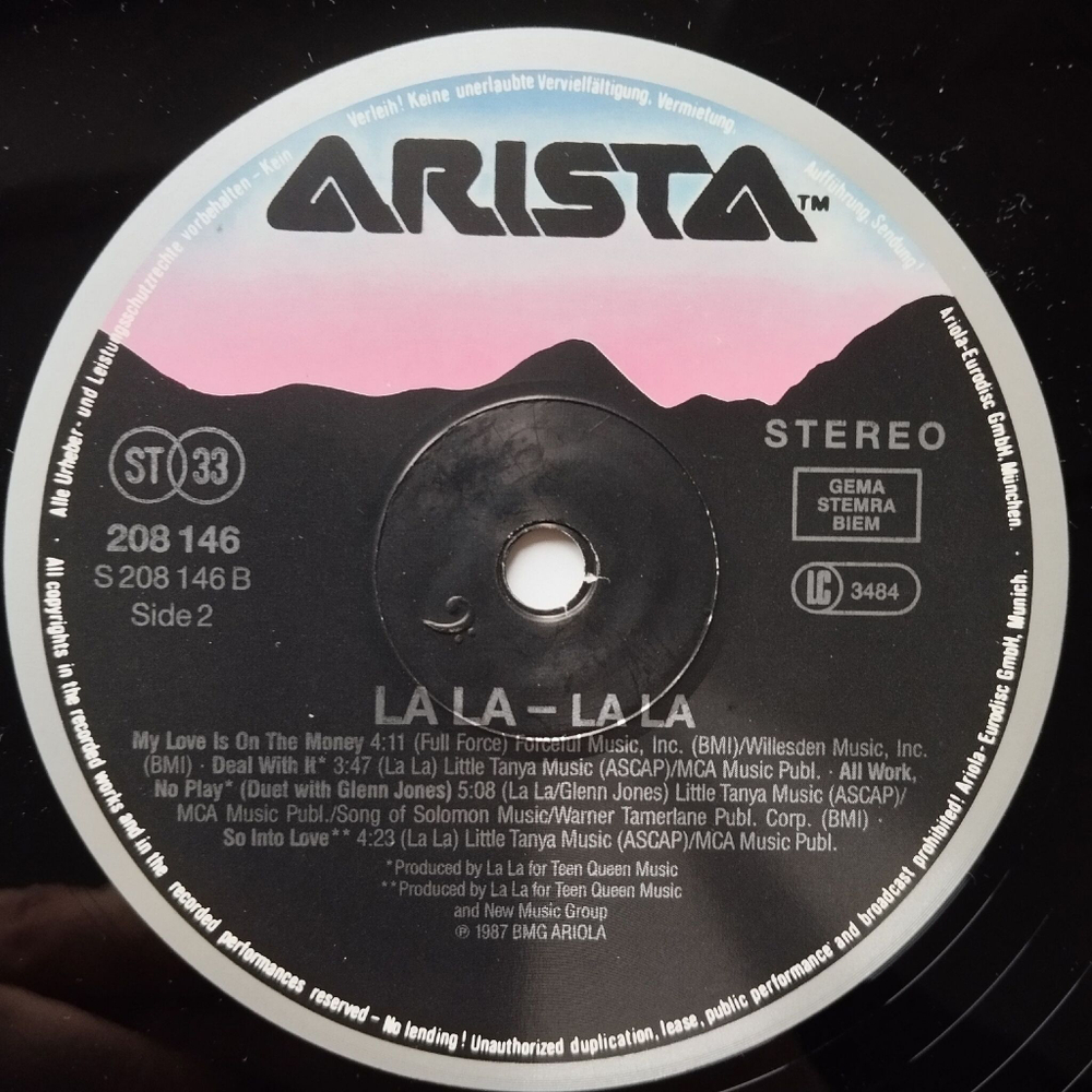 Винтажная виниловая пластинка LP La La (Germany 1987)