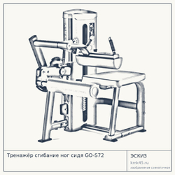 Тренажёр сгибание ног сидя GO-S72 — от 278 000 ₽