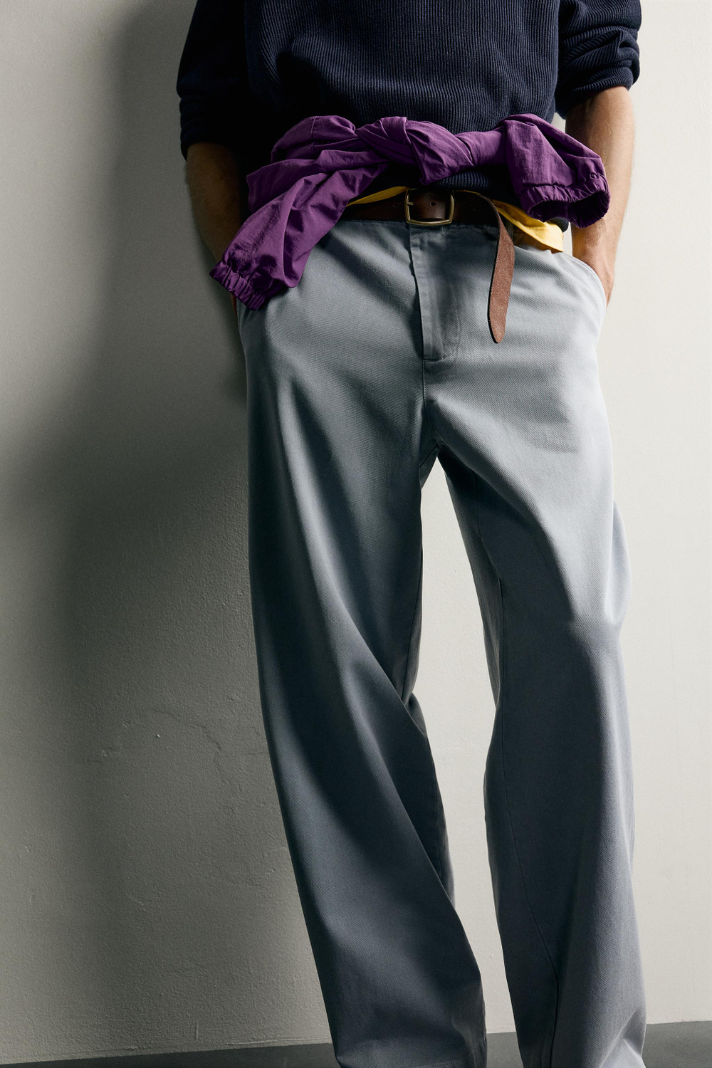 БРЮКИ ЧИНОС RELAXED FIT С ЭФФЕКТОМ ПОТЕРТОСТИ — ZARA · 2005/203
